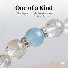 The Heart’s Compass — Clear Quartz & Aquamarine