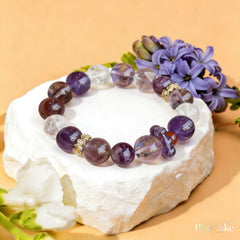 Ace Trinity — Amethyst, Purple Phantom Quartz & White Azeztulite
