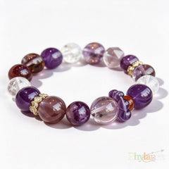 Ace Trinity — Amethyst, Purple Phantom Quartz & White Azeztulite