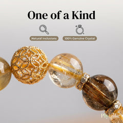 Golden Trifecta — Yellow Azeztulite, Tiger’s Eye & Citrine
