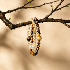 Solar Twins – Golden Tiger’s Eye Bracelet for Personal Power