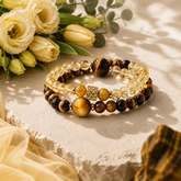 Solar Twins – Golden Tiger’s Eye Bracelet for Personal Power