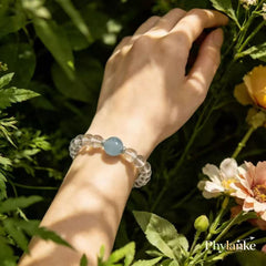 The Heart’s Compass — Clear Quartz & Aquamarine