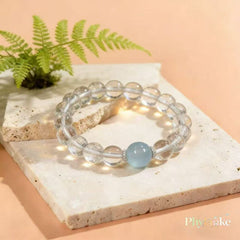 The Heart’s Compass — Clear Quartz & Aquamarine