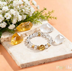 Purify & Prosper — White Azeztulite & Citrine