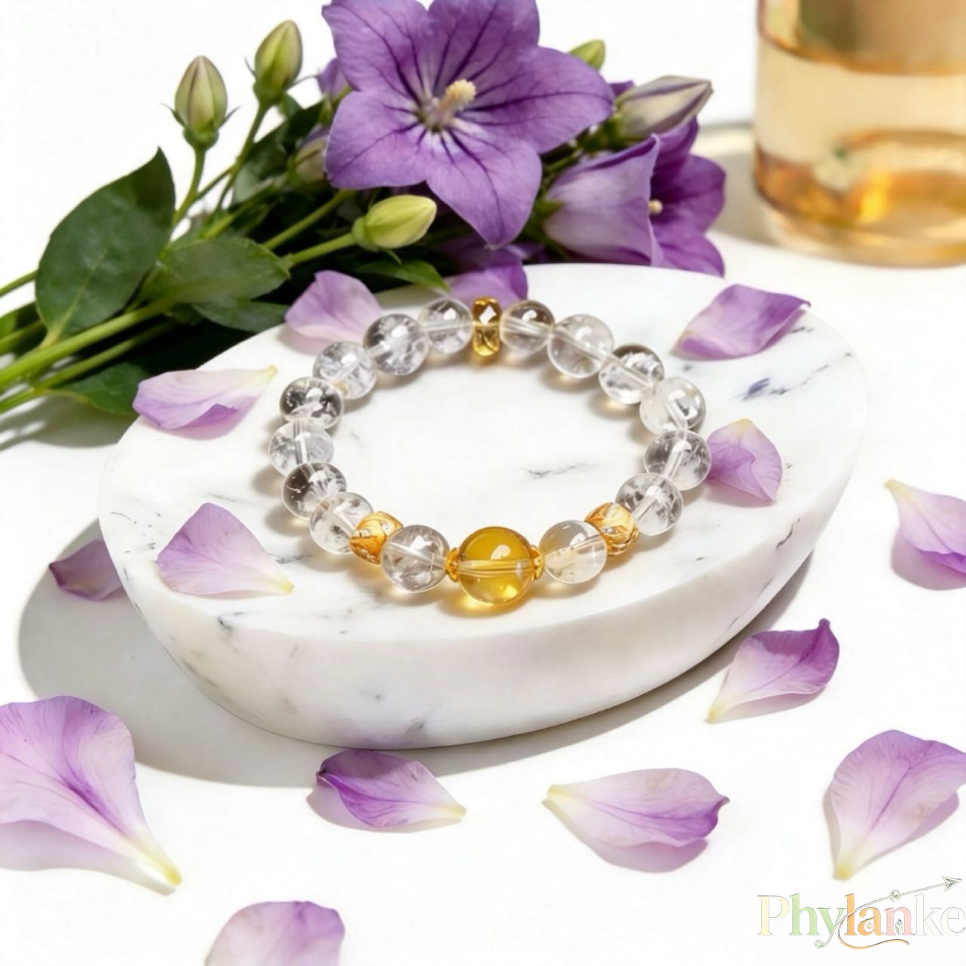 Purify & Prosper — White Azeztulite & Citrine