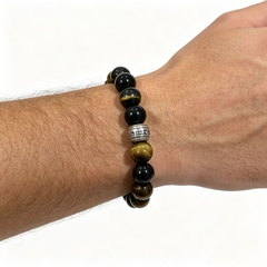 Guardian's Gaze — Black obsidian bracelet & protection bracelet