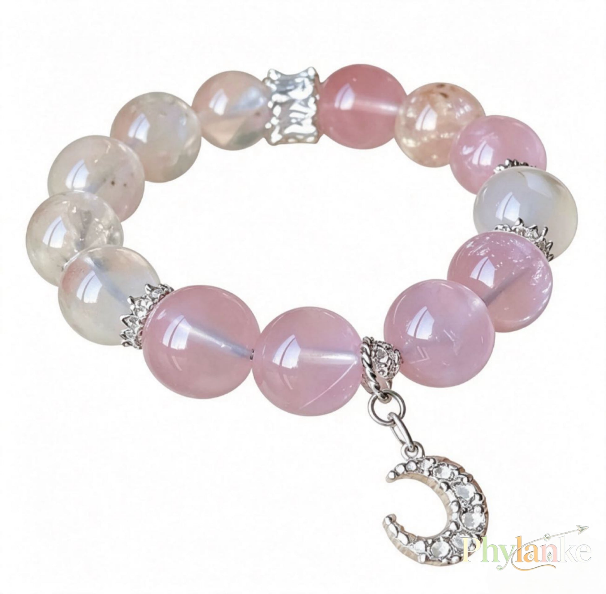 Love’s Carousel — Rose Quartz & Snowflake Quartz