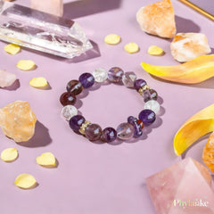 Ace Trinity — Amethyst, Purple Phantom Quartz & White Azeztulite