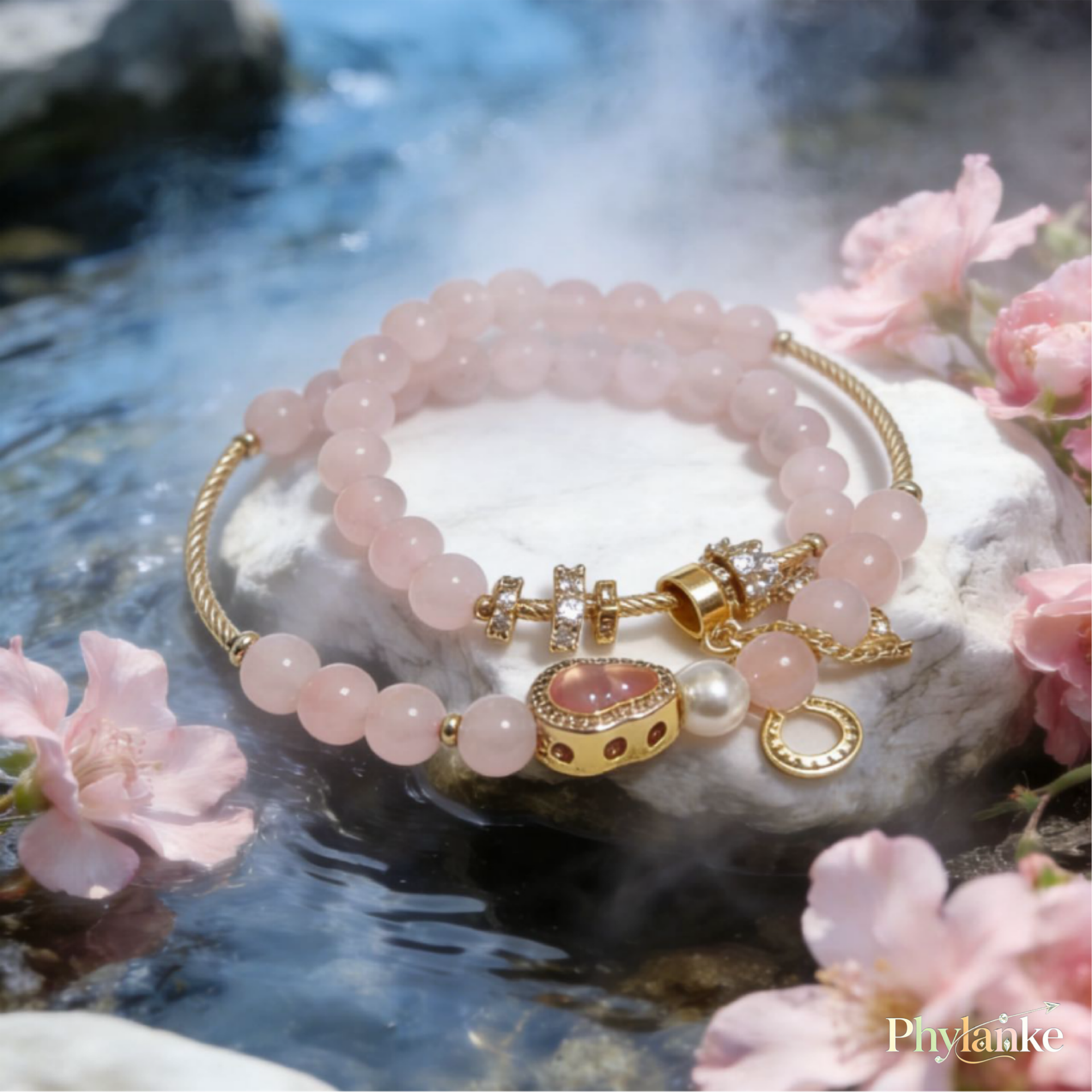 Petite Charms— (Pink/Light Purple/Yellow)Tiny Crystal & Lucky Gourd