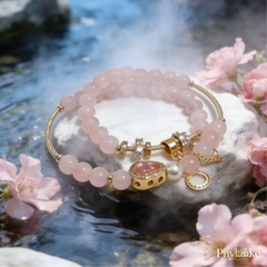 Petite Charms— (Pink/Light Purple/Yellow)Tiny Crystal & Lucky Gourd