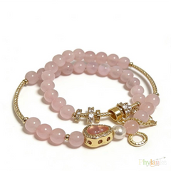 Petite Charms— (Pink/Light Purple/Yellow)Tiny Crystal & Lucky Gourd