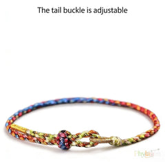 Rainbow Resilience Cord — Handwoven Festival Bracelet