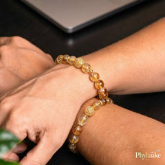 Golden Trifecta — Yellow Azeztulite, Tiger’s Eye & Citrine