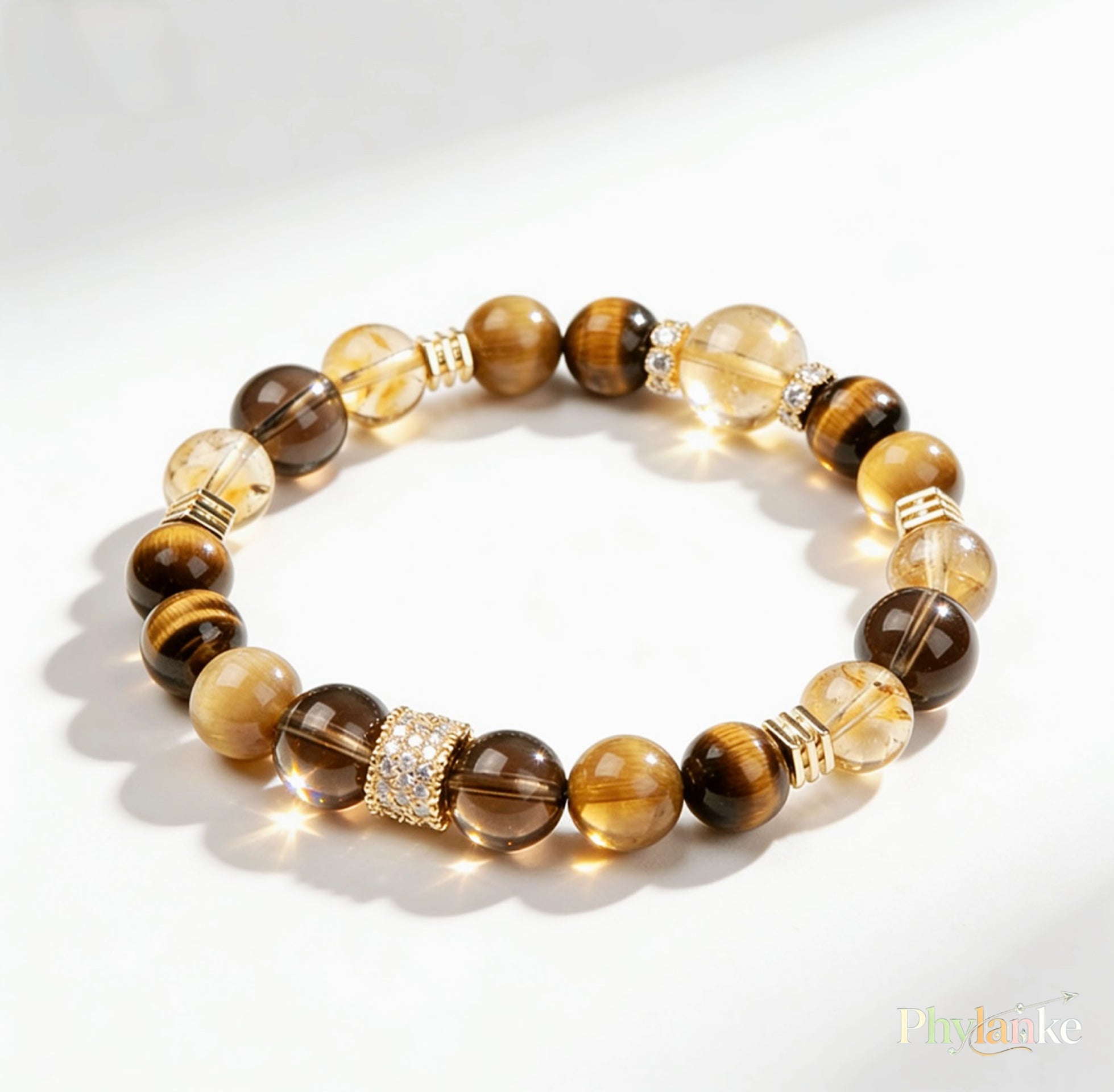 Fortune Keeper – Smoky Quartz, Citrine & Tiger’s Eye
