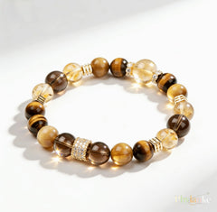 Fortune Keeper – Smoky Quartz, Citrine & Tiger’s Eye