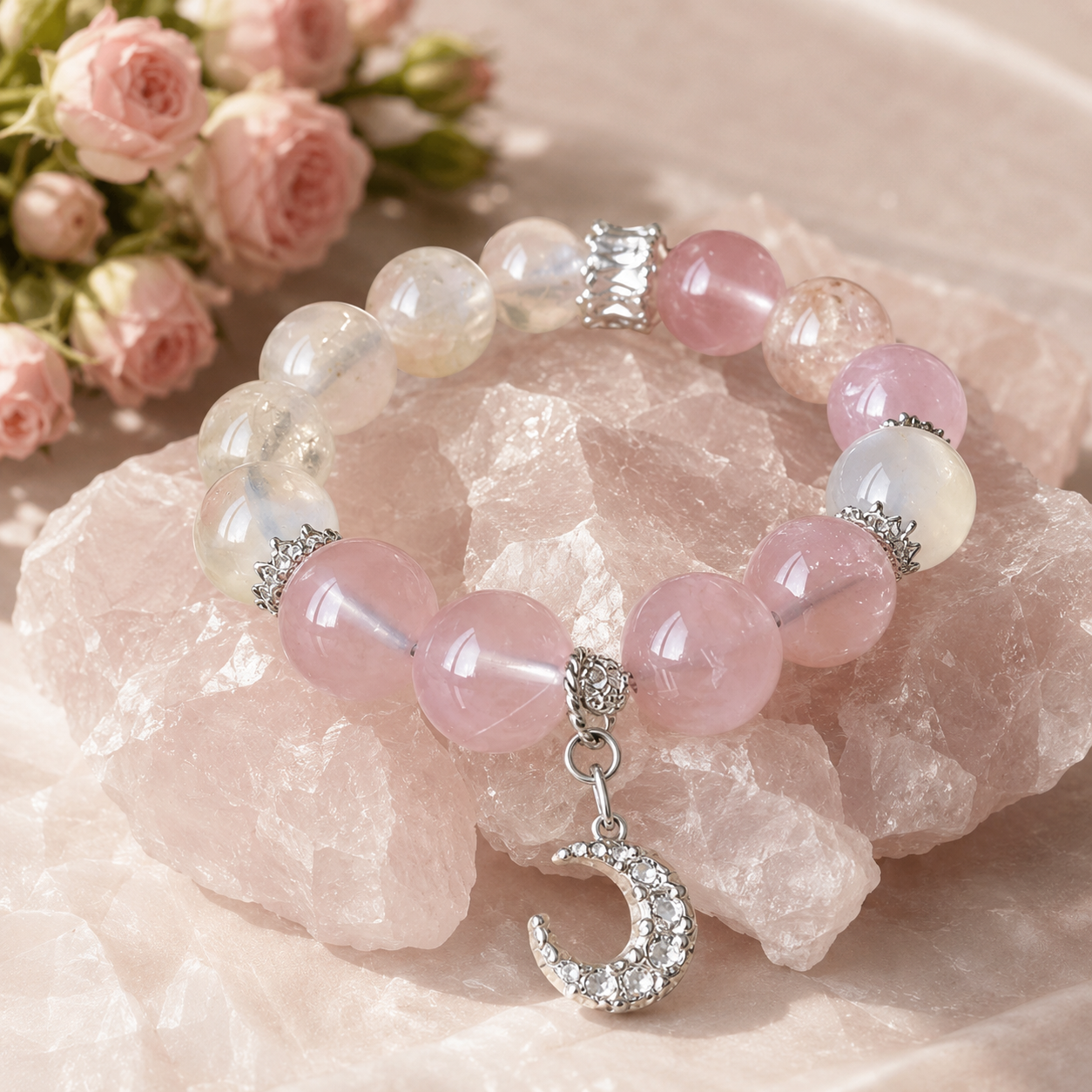 Love’s Carouse — Rose Quartz Bracelet for Self Love & Meaningful Connections