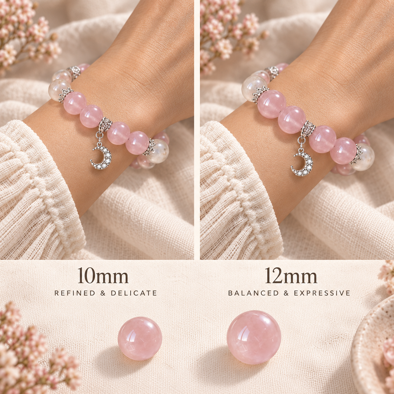 Love’s Carouse — Rose Quartz Bracelet for Self Love & Meaningful Connections